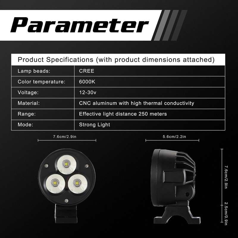 3Inch 60W LED Headlights Lights, Driving Lights Fog Lights Work Light for Car Motorcycle Trucks ATV