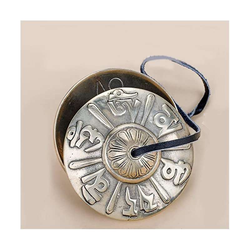 3-Inch Tibetan Dingsha , Meditation Sanskrit Rune , Yoga Buddhism, Relaxation Instruments