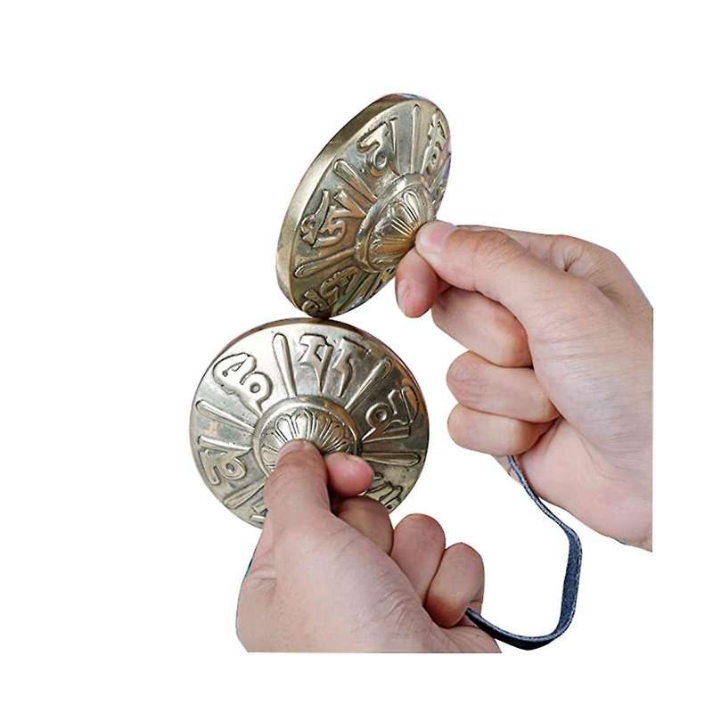 3-Inch Tibetan Dingsha , Meditation Sanskrit Rune , Yoga Buddhism, Relaxation Instruments