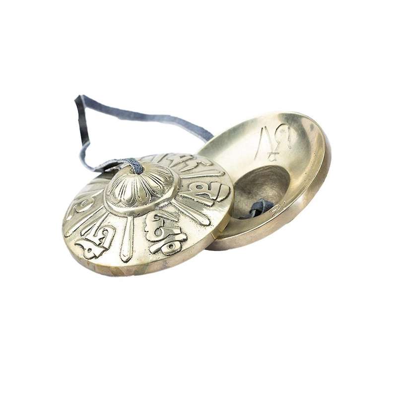 3-Inch Tibetan Dingsha , Meditation Sanskrit Rune , Yoga Buddhism, Relaxation Instruments