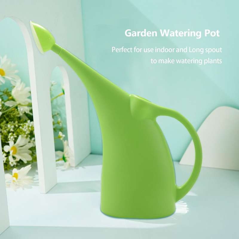 3l Large Capacity Plastic Watering Can for House Outdoor Plant Green Watering Vegetable Garden Wate