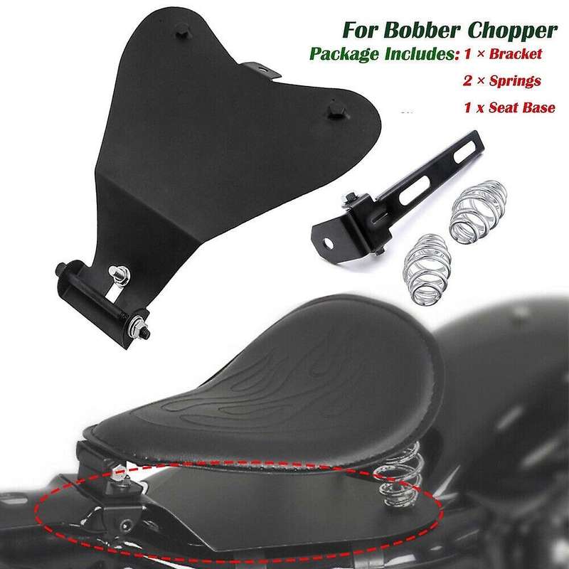 3Inch Solo Spring Seat Mount Bracket + Seat Baseplate for Chopper