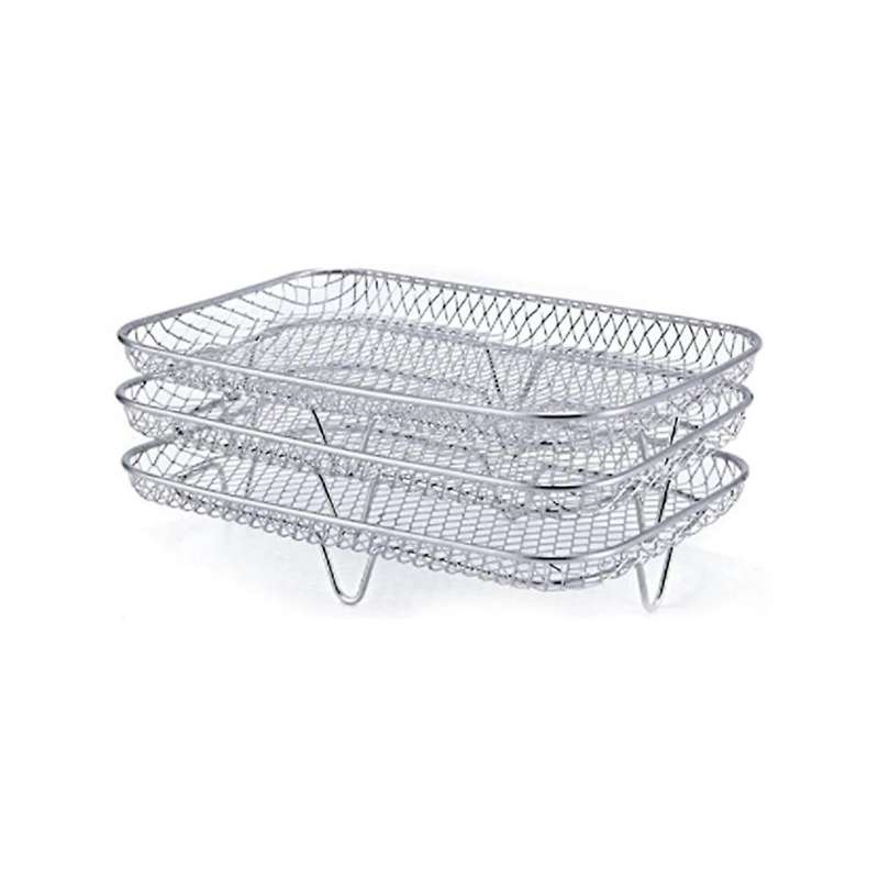 3-layers Grilling Rack Stainless Steel Airfryer Tool Baking Tray Roasting Cooking Rack Kitchen