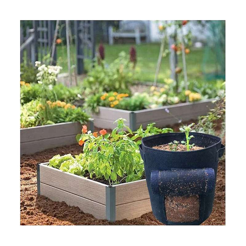 3-pack 10 Gallon Potato Grow Bag, Grow Bags with Handles and Visualized Flap, Thickened and Breatha
