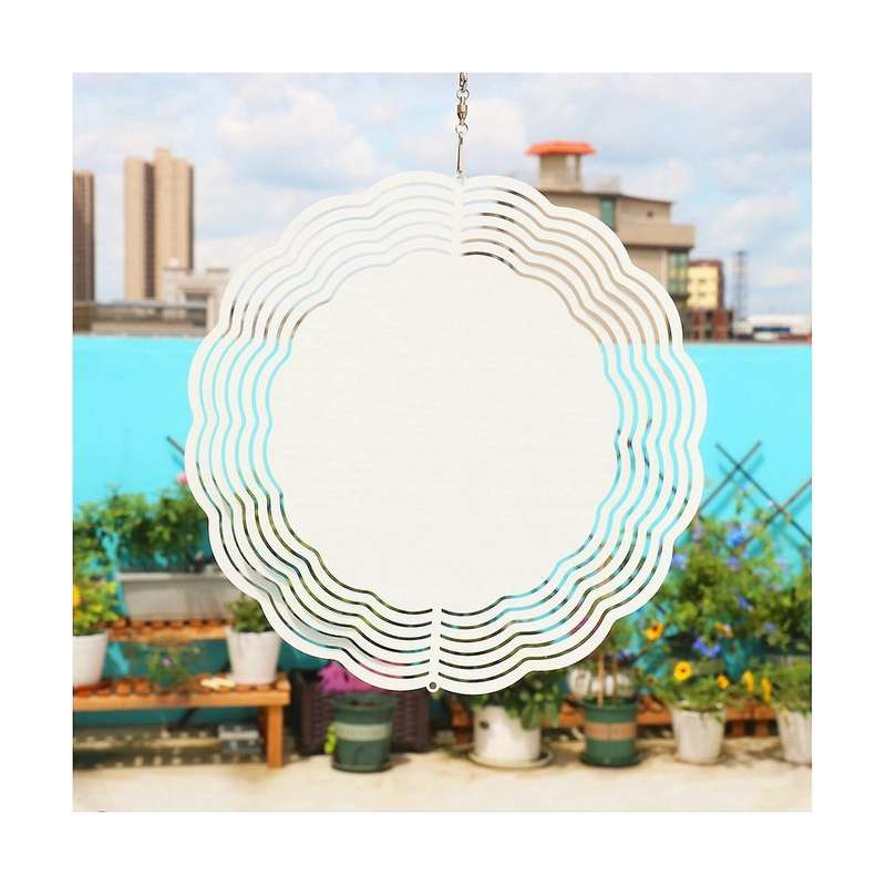 3pack 10 Inch Sublimation Wind Spinner Blanks 3d Wind Spinners Hanging Wind Spinner for Indoor Outd