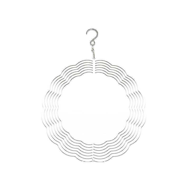 3pack 10 Inch Sublimation Wind Spinner Blanks 3d Wind Spinners Hanging Wind Spinner for Indoor Outd