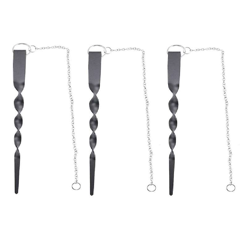 3mm Thk, 13 Inches Rain Chain Anchoring Stake Including 17 Inches Long-Chain -Coated Iron