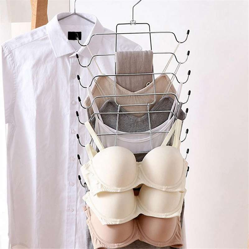 3-pack Closet-organizer 8 Tier Tank-top-hanger Bar-hangers-space-saving for Organization-and-storage