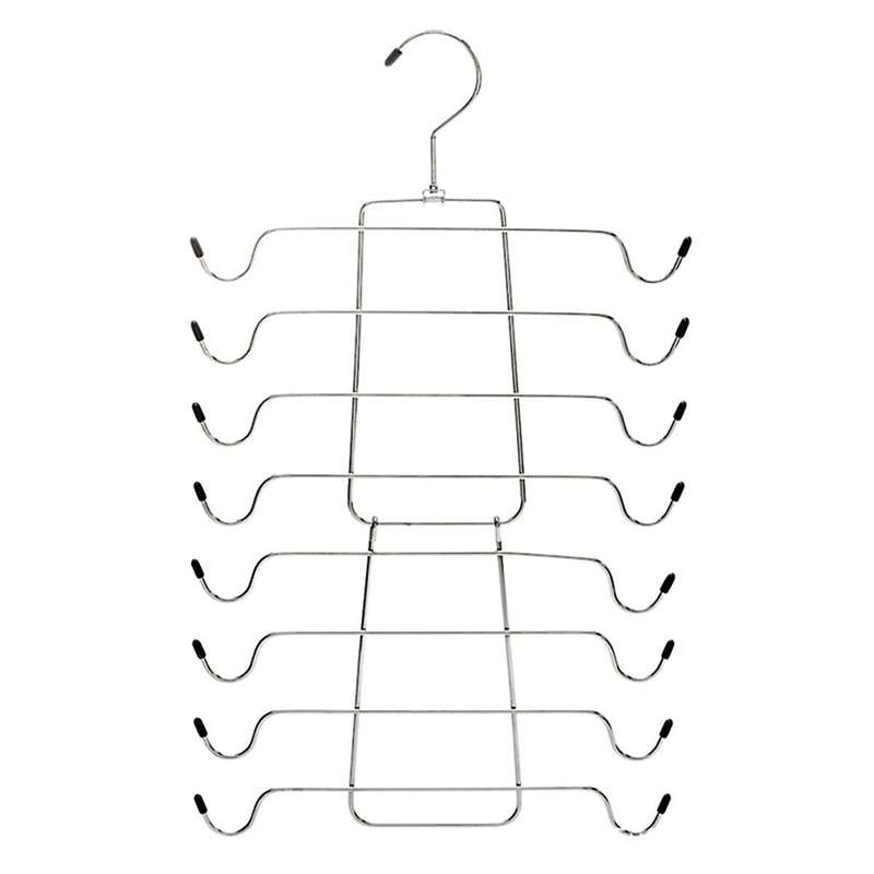 3-pack Closet-organizer 8 Tier Tank-top-hanger Bar-hangers-space-saving for Organization-and-storage