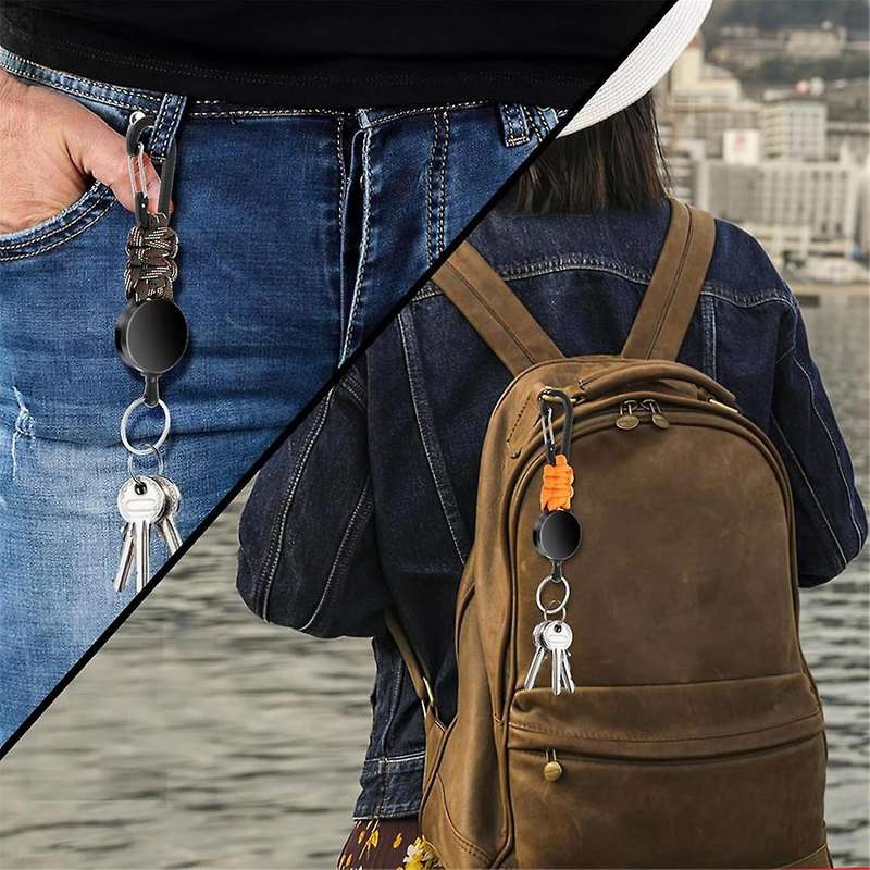 3Pack Retractable Keychain Heavy Duty Retractable Lanyard Badge Holder Retractable Clip Retractable