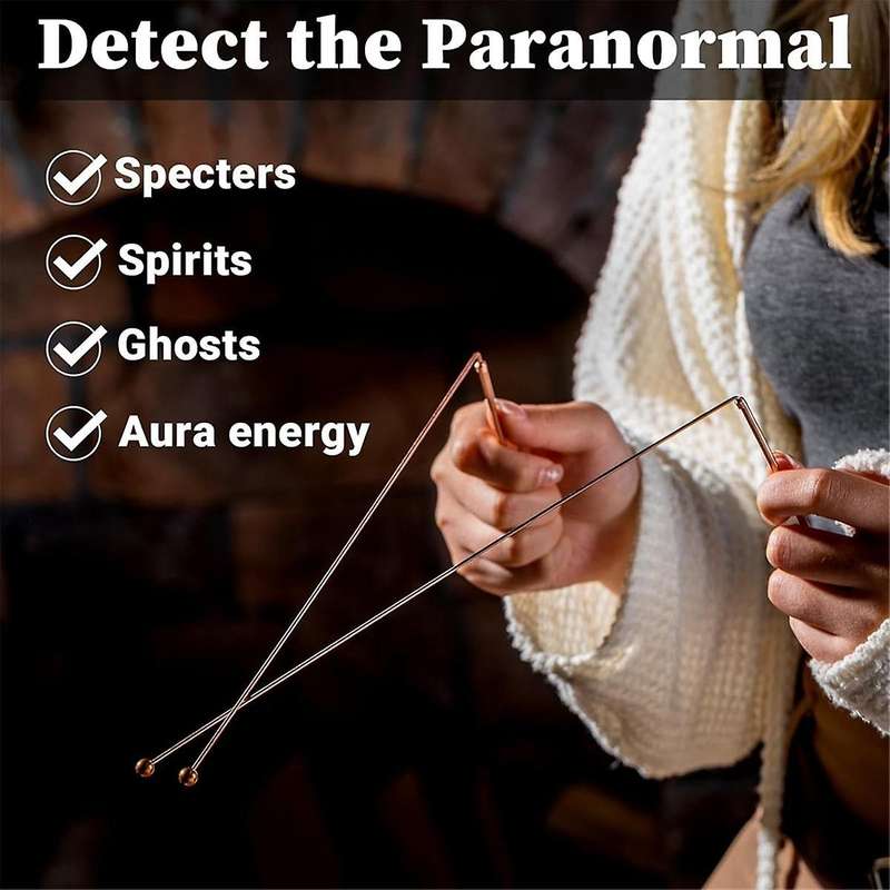 3Pair Copper Dowsing Rods Spiritual Divining Rods Flexible Copper Rod Dowsing Spirit Rods for Detect