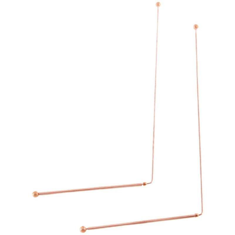 3Pair Copper Dowsing Rods Spiritual Divining Rods Flexible Copper Rod Dowsing Spirit Rods for Detect