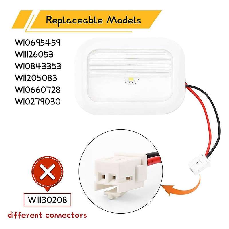 3Pack W10695459 W10843353 W11205083 for Refrigerator LED Light Module Components