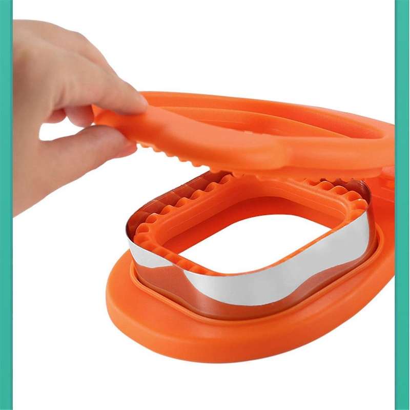3Pack Sandwich Cutter and Sealer for Kids, DIY Decruster Square Round Heart Pocket Sandwiches, Grea