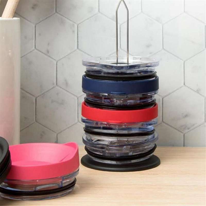 3Pc -Lid Organizers, Stackable Space-Saving Water Bottle Lid Rack Holder for Cabinet and Countertops
