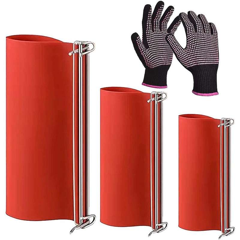 3Pc Sublimation Mug Wraps,Sublimation Silicone Tumbler Wrap with Resistant Gloves,Heat Press Mug Cla