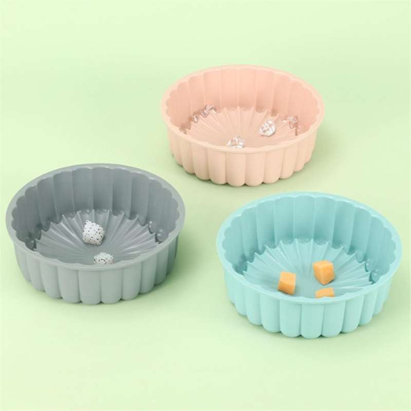 3PC Silicone Cake Pan Multi-Functional Round High Temperature Resistant DIY Baking Mold