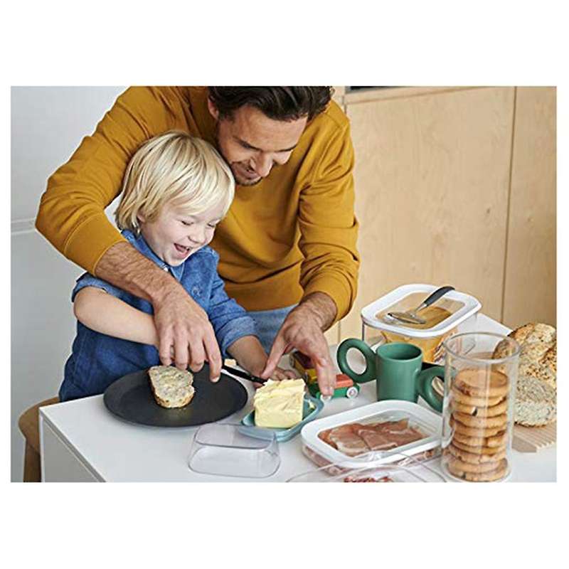3PCS 1.6L with 3 Tier Meat Pieces Storage Box Airtight Lid Dishwasher Safe 3Layer Crisper