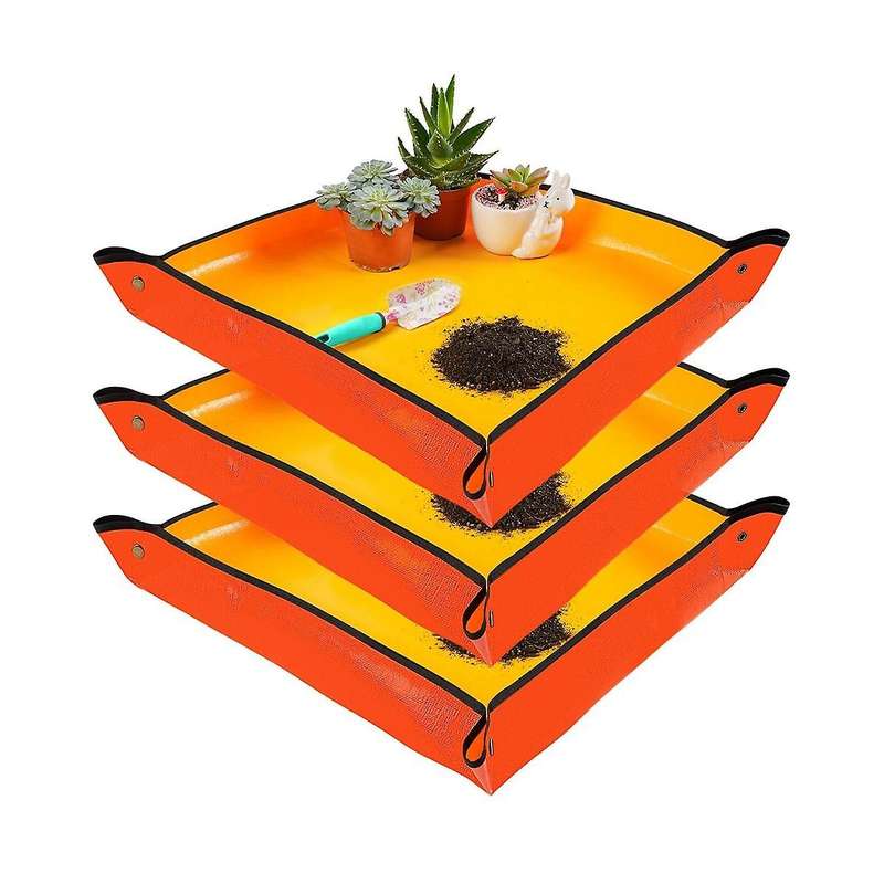 3pcs 26.8 X 26.8inch Repotting Mats for Indoor Plant Transplant Control Mess Best Gardening Gift for