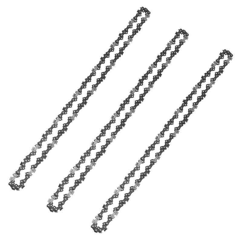 3Pcs 16Inch Bar Chainsaw Chain Semi Chisel 3/8 0.050Inch 56 DL for Chainsaw Structural Alloy Steel