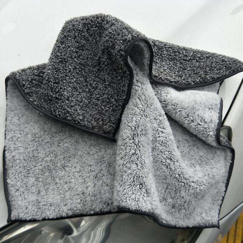 3PCS 40X40cm Car Microfiber Cleaning Towels Dust Rags Cleaning Cloths Bulk Multi-Functional Wipes Re