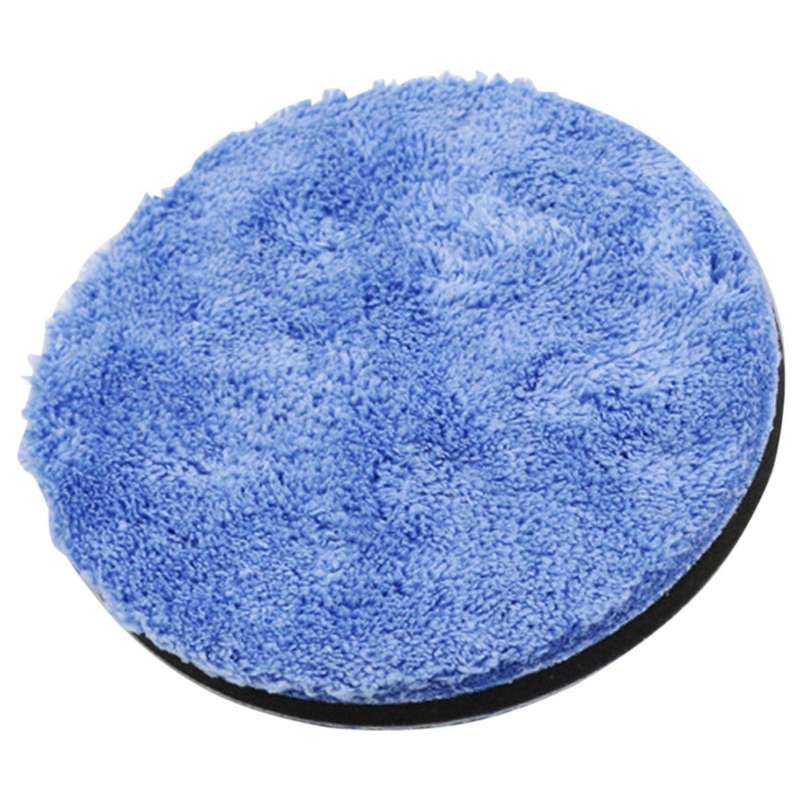 3PCS 5 Inch Microfiber Wax Collecting Tray, Auto Beauty Waxing Self-Dipping Towel, Polishing Sponge
