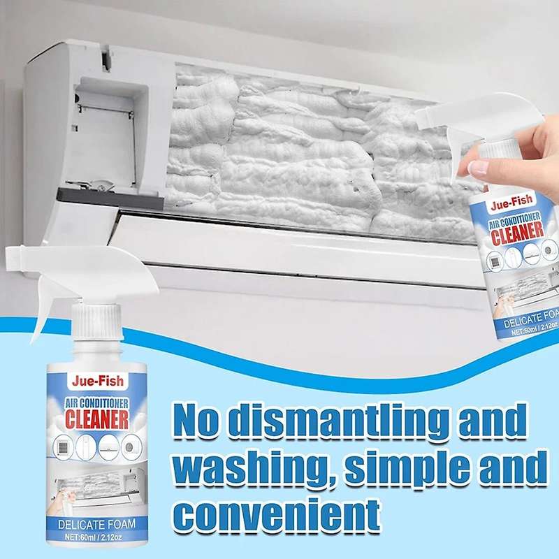 3Pcs 60Ml Air Foaming Cleaner Cleaning Spray Deodorizer Conditioner Cleaner Foam Spray Cleaning Deo