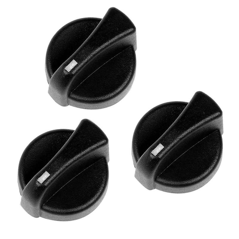 3PCS A/C Heat Fan Climate Control HVAC Knob Set 121-0001-000 for Peterbilt 1987-2011 87-11 330 357 3