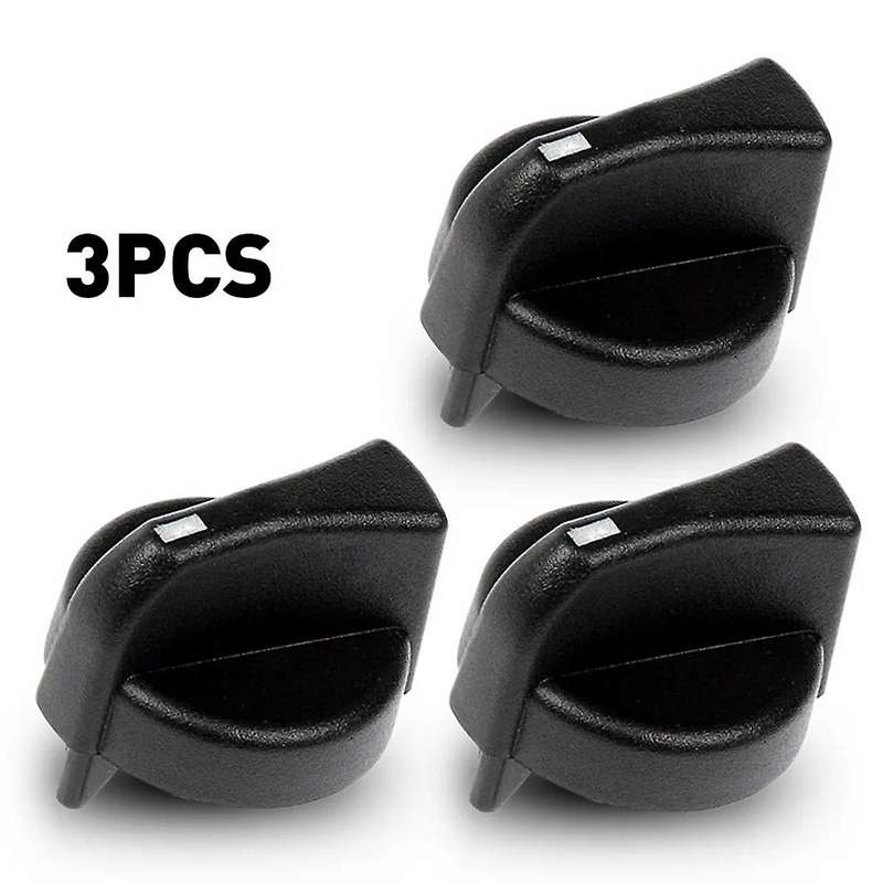 3PCS A/C Heat Fan Climate Control HVAC Knob Set 121-0001-000 for Peterbilt 1987-2011 87-11 330 357 3