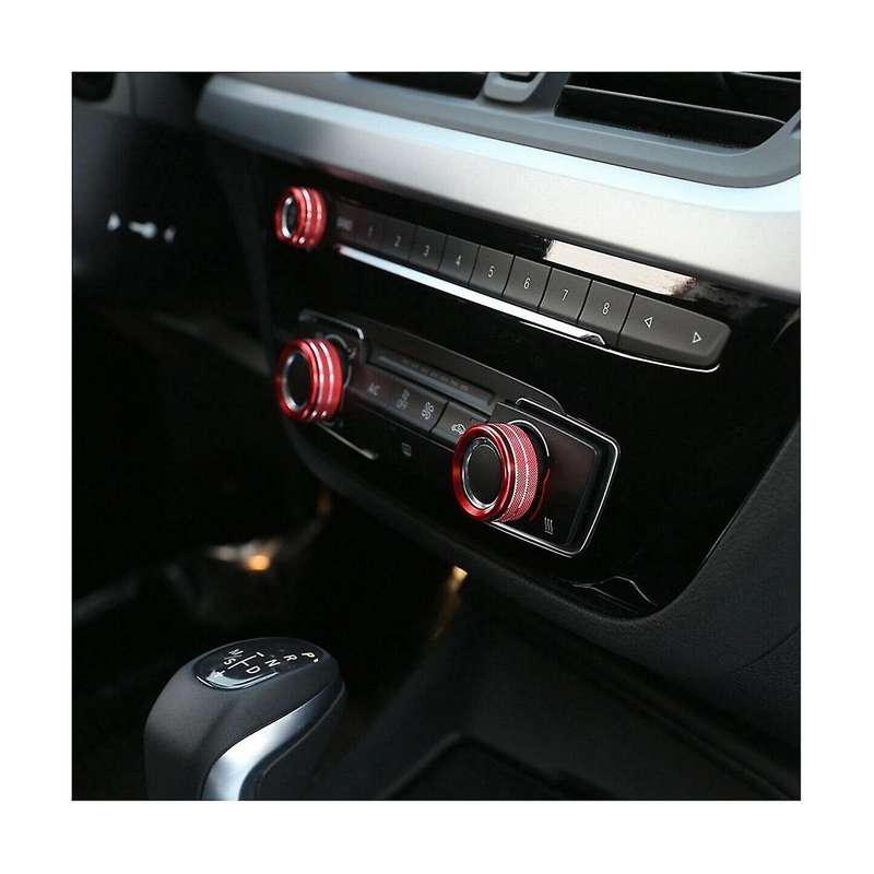 3pcs Aluminum Alloy Car Interior Air Conditioning Volume Adjustment Knob Cover Trim for A90 2019-20