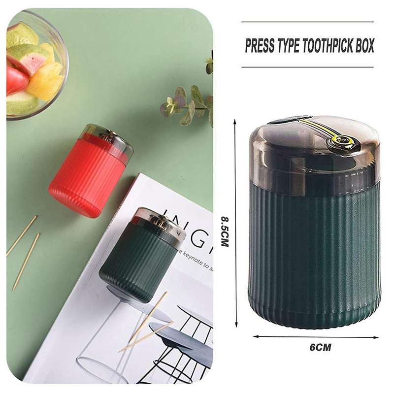 3Pcs Automatic Toothpick Dispense, Push-Type Toothpick Storage Box Toothpick, New Toothpick Holder D