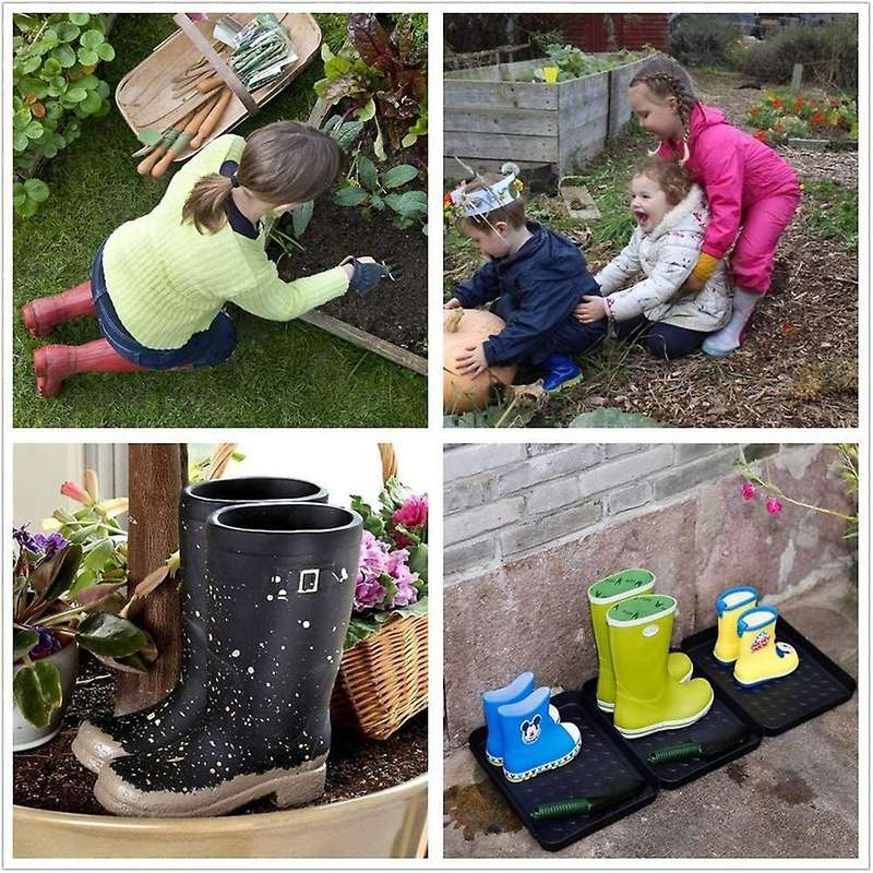3PCS Boot Tray Heavy Duty Shoe Mat Trays,Storage Tray,Dog Bowl or Cat Bowl Mats Trap Mud to Protect