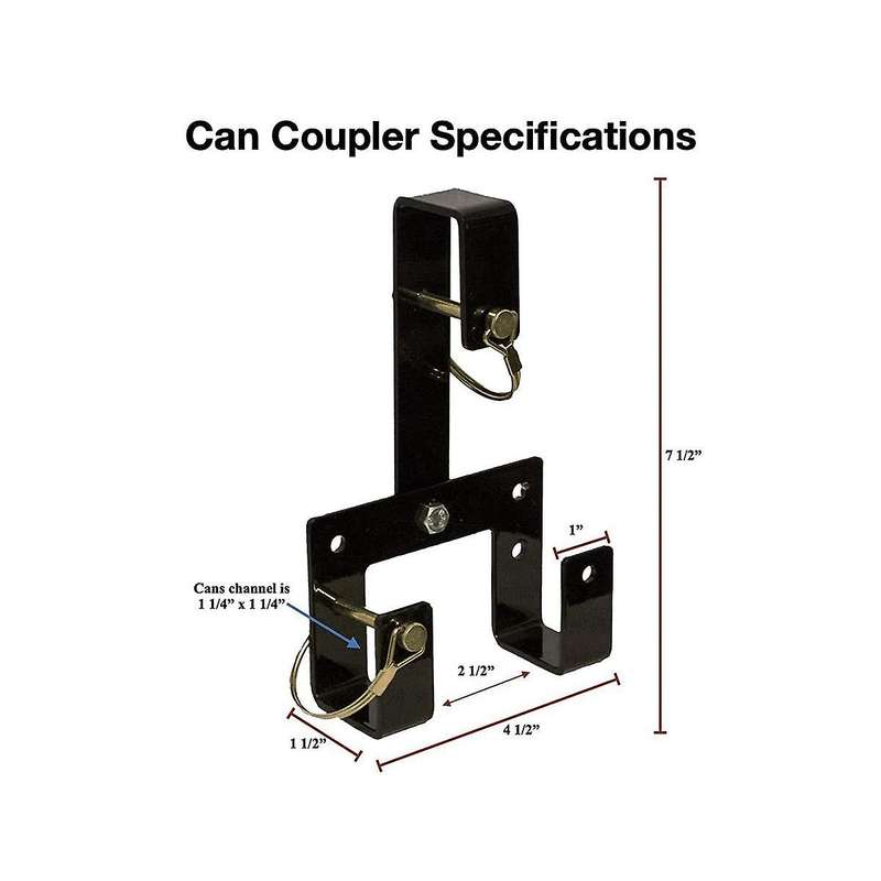 3pcs Can Couplers to Hook Multiple Wheeled Trash Containers Garbage Bin Connector