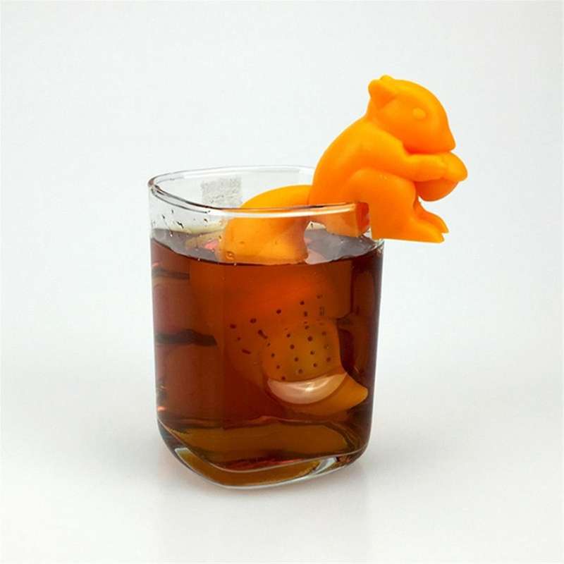 3PCS Brew Delicious Tea with A Cute Silicone Squirrel Tea Infuser - Perfect for Loose Leaf Tea