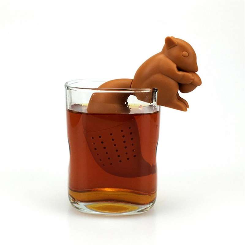 3PCS Brew Delicious Tea with A Cute Silicone Squirrel Tea Infuser - Perfect for Loose Leaf Tea