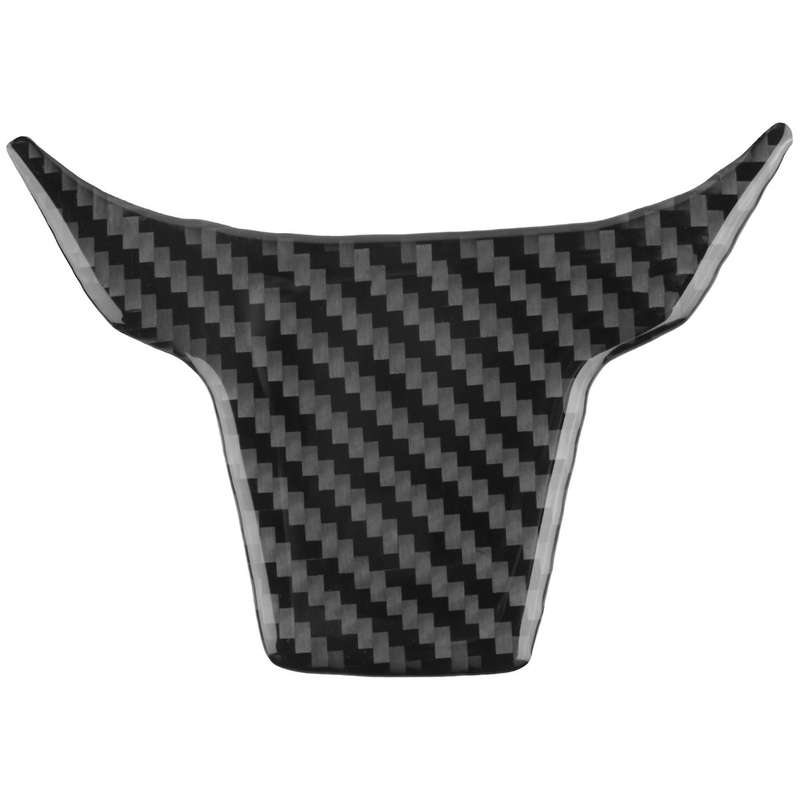 3Pcs Car Carbon Fiber Steering Wheel Button Switch Panel Cover Trim Decoration for 2016 - 2019