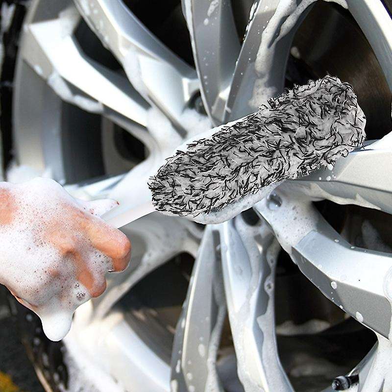3pcs Car Detailing Brush Set, Microfiber Wheel Brush, Ultra-soft Cleaning Brush, Beauty Eye Shadow