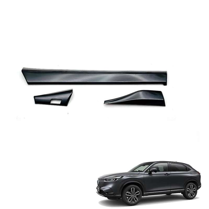 3pcs Car Glossy Black Center Console Dashboard Panel Decorative Cover Trim for -v Vezel 2021 2022 R