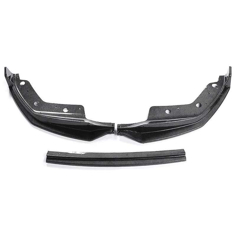 3PCS Car Front Bumper Lip Spoiler Splitter Diffuser Detachable Body Kit for 3 Series G20 2019-2020 C