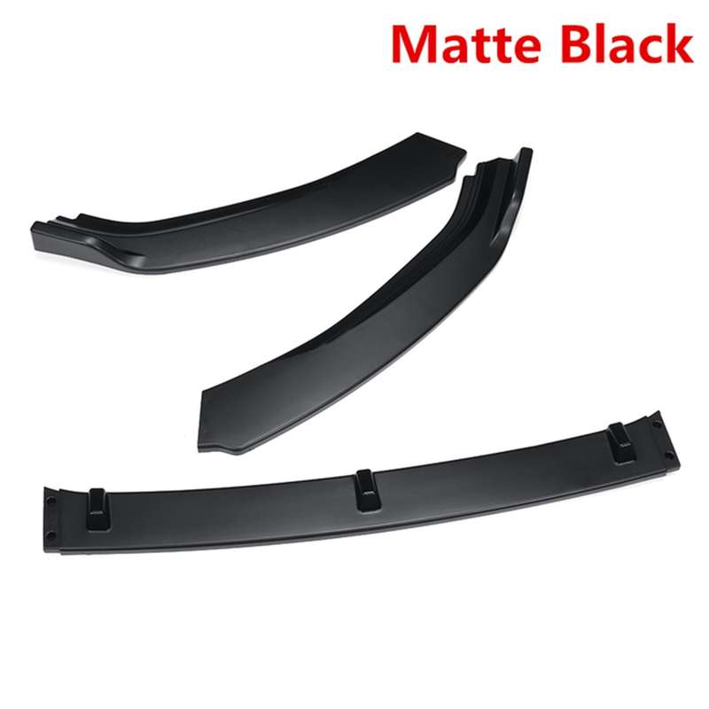 3PCS Car Front Bumper Splitter Lip Cover Trim Spoiler Diffuser Guard for Golf MK7 MK7.5 2014-2017 Fi