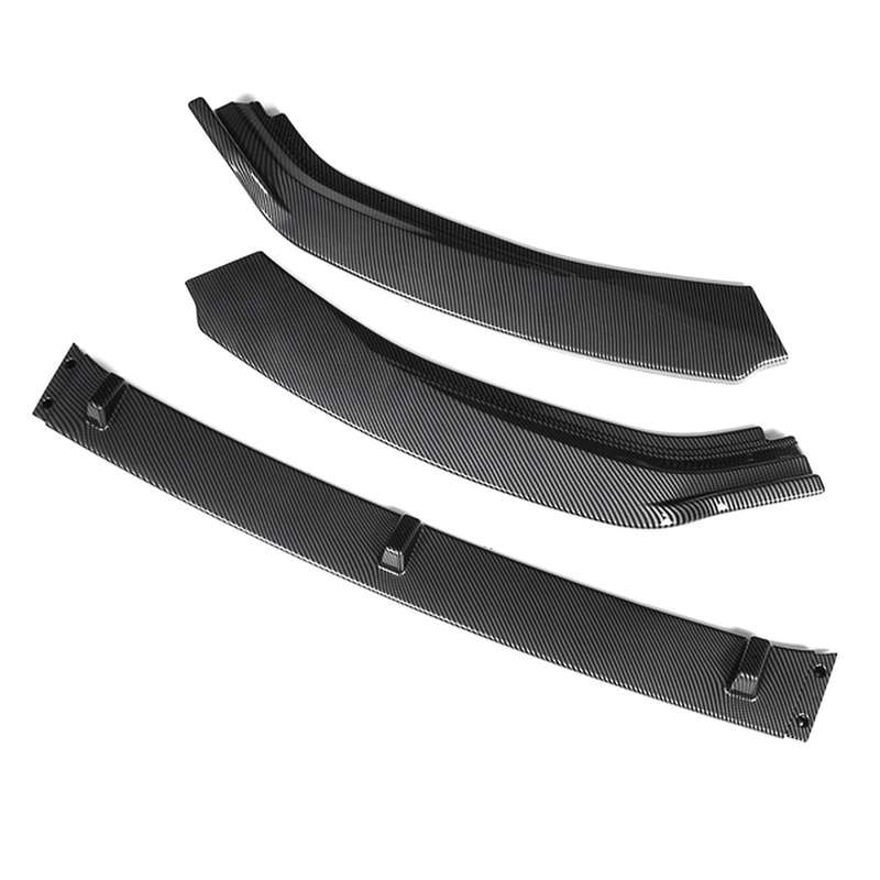 3PCS Car Front Bumper Splitter Lip Cover Trim Spoiler Diffuser Guard for Golf MK7 MK7.5 2014-2017 Fi