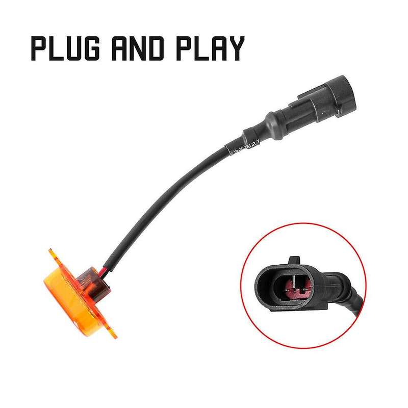 3PCS Car Style Bumper Grille Amber LED Lights for 2014-2019