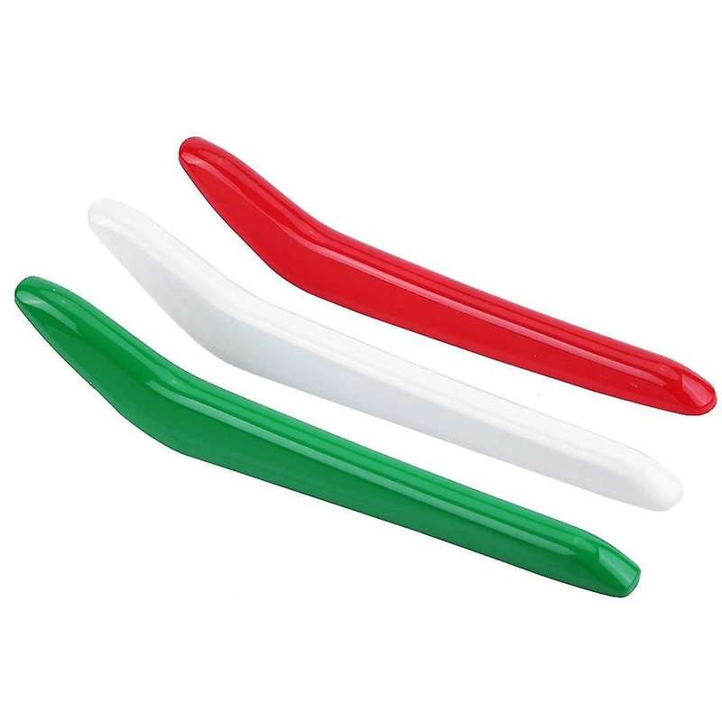 3pcs Car Grill Insert Trim for 2017-2018 Car Glossy Front Grille Bright Decor Exterior Styling