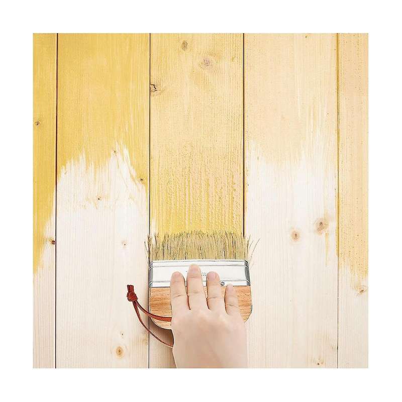 3pcs Chalk and Wax Paint Brushes Oval Brush for Acrylic Painting Bristle Stencil Brushes for Wood F