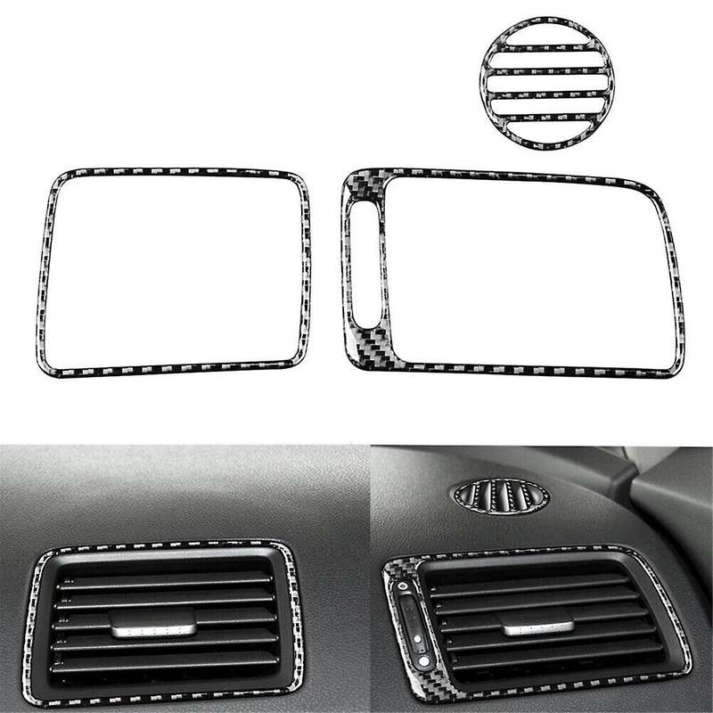 3pcs Carbon Fiber Dashboard Trim for 8th Gen 2006-2011