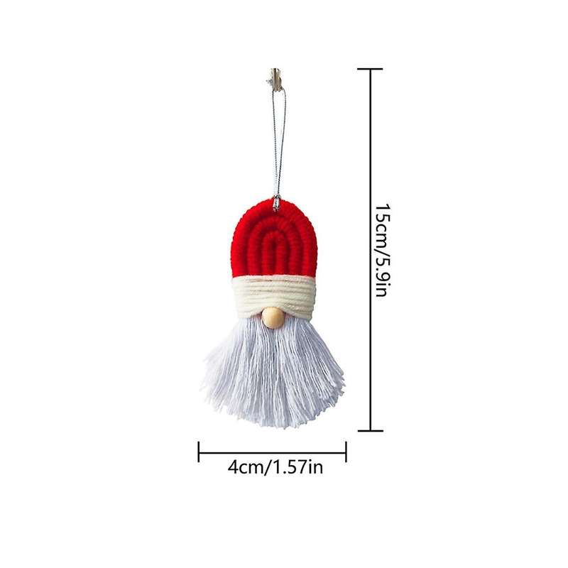 3pcs Christmas Trees Ornament Santas Hanging Ornament Woven Decoration Christmas Gift Christmas Supp
