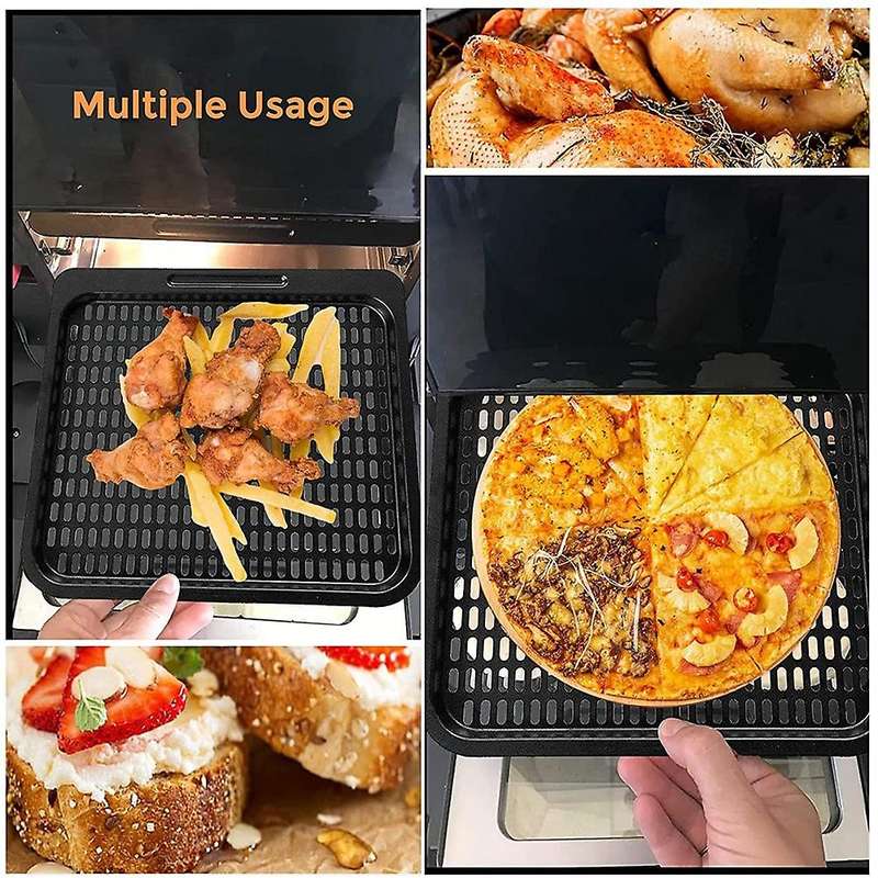 3pcs Cooking Tray Replacement, 10 Qt Mesh Cooking Rack Accessories , Oven, Dishwasher Safe (10 Qt)