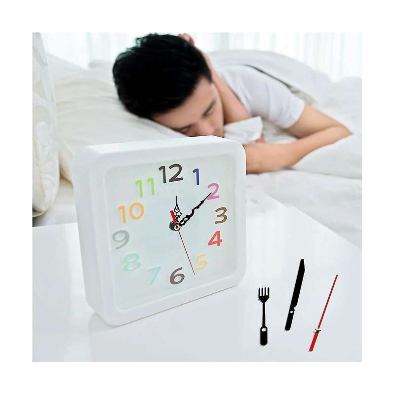 3Pcs Clock Mechanism Kit with 6 Different Clock Hand DIY Wall Clock Repair Replacement Motor Parts S