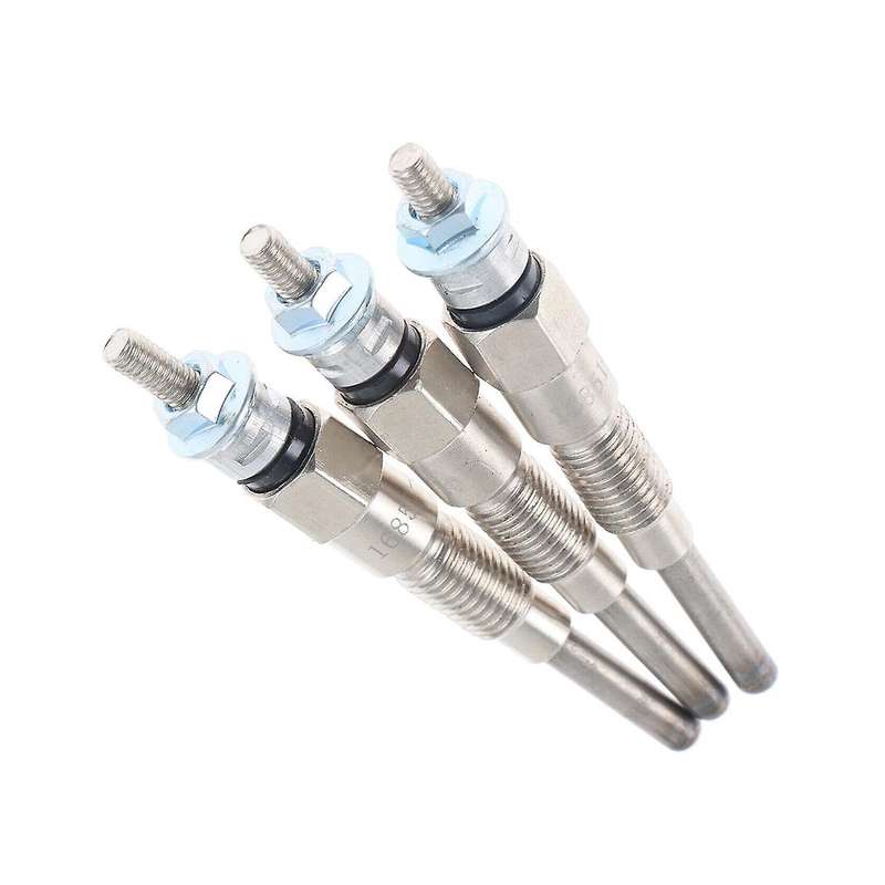 3pcs Engine Heater Glow Plugs 8mm for Tractor B21 B1700d B1700e Part Number 16851-65512 16851-65510
