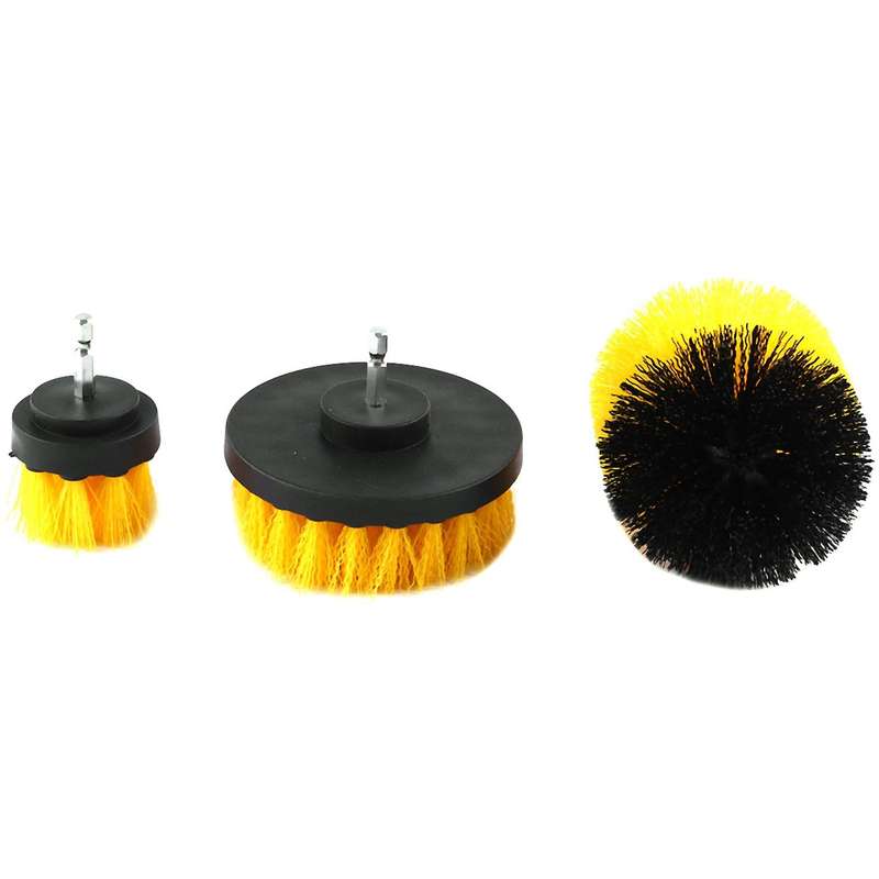 3pcs Eletric Tile Grout Power Scrubber Cleaning Tub Cleaner Combo Tool for Power Tools